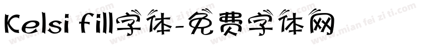 Kelsi fill字体字体转换